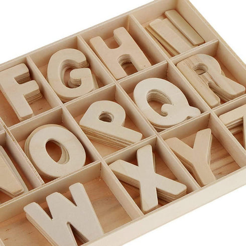 Wooden Capital Letter with Box